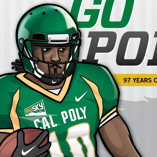 Mustang Daily cal poly Homecoming Mustang football Deonte Williams Big Sky football newspaper cover special edition