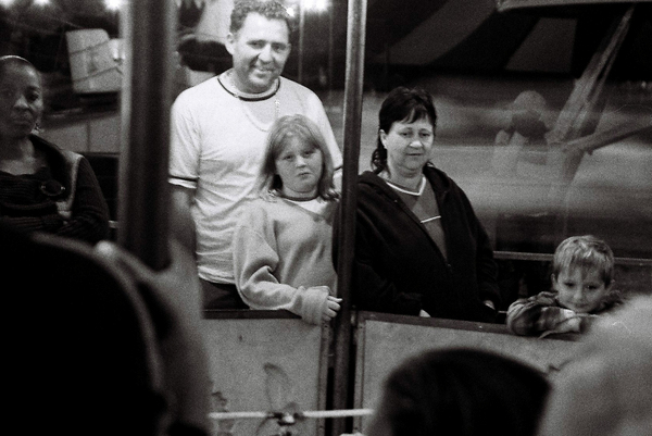 funfair black and white 35mm amusement park south africa old  film africa