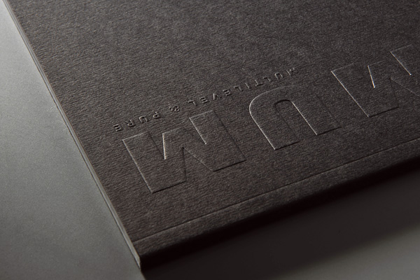 Corporate Identity visual identity Product Catalogue brochure information design paper Blind Embossing