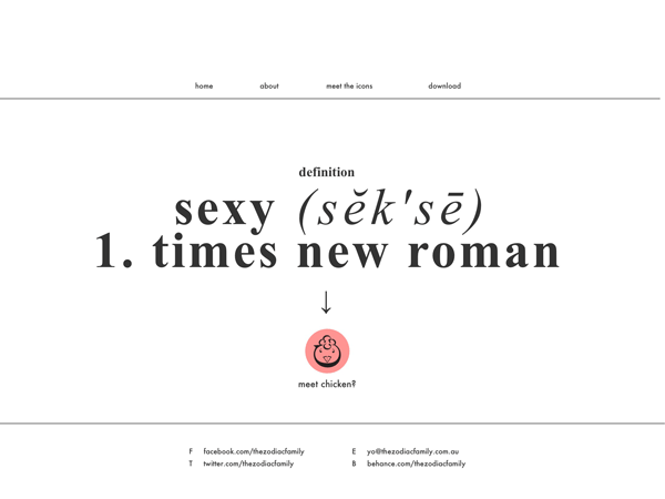 typography art Icon Website Design minimal