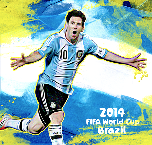 2014 World Cup Soccer Event Poster /FIFA/BRASIL/Soccer Football/Rio/17x22 inch 