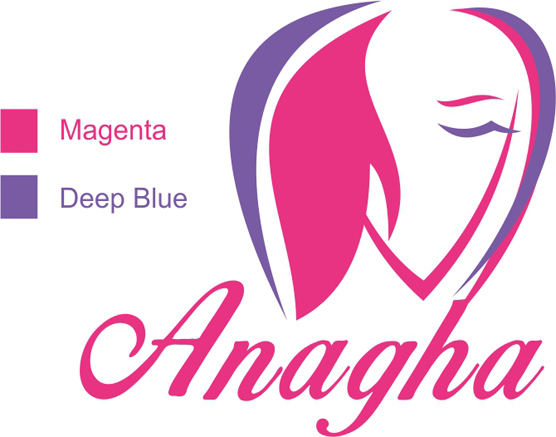 logo brand anagha beauty Behance concept pattern color rajeshvaidyanathan