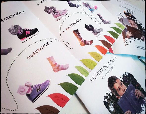 New Balance kids shoes campaign Retail sales tool brochure ads giveaways