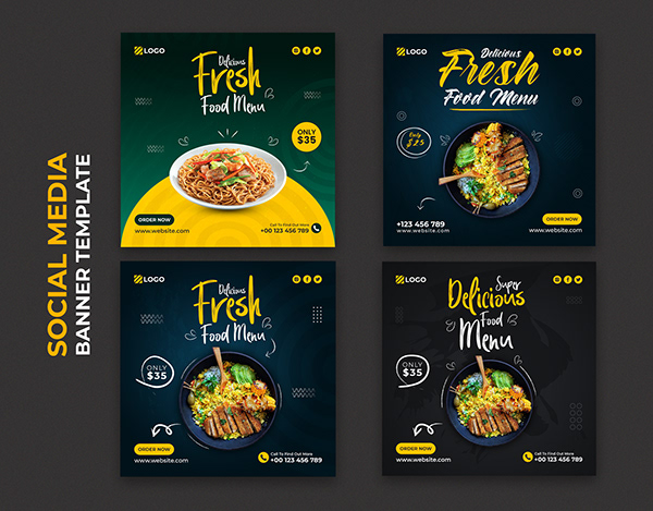 Food Social Media Design Template