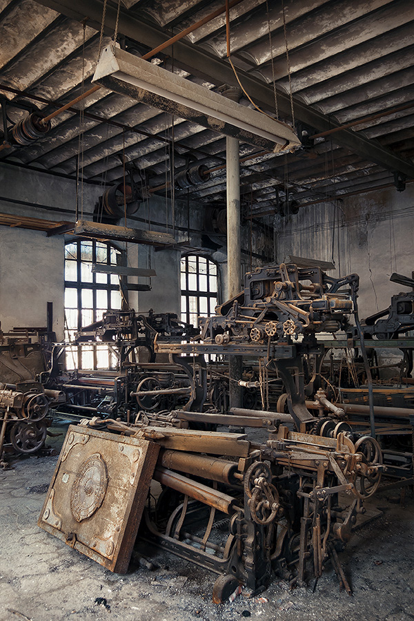 abandoned places urban exploration urbex forgotten factory textile Vibers Authentic heritage Fabrica jan stel