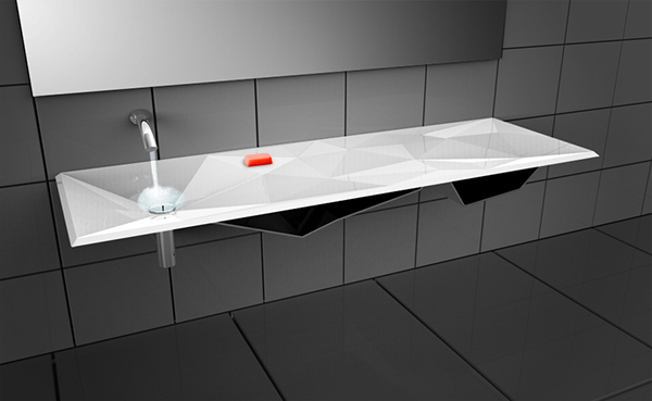 cnc laser cut design bathroom vanity