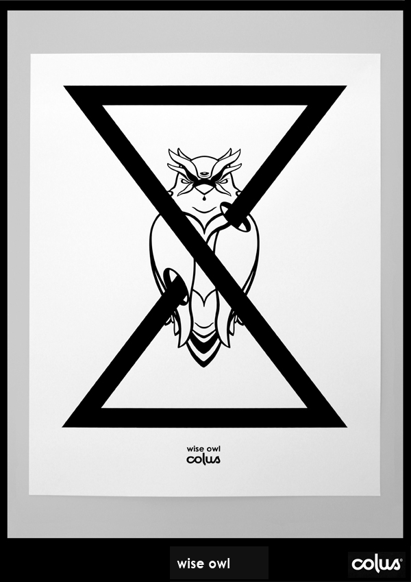 colus colus havenga colushavenga print limited limited edition owl wise owl