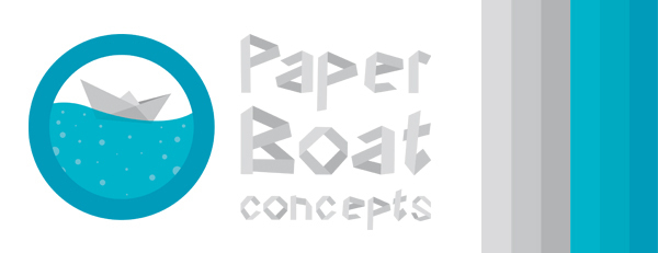 paper boat concepts identity Typeface font graphic Bart van Delft Mediadesigner Mediaontwerper Paper Boat Sans