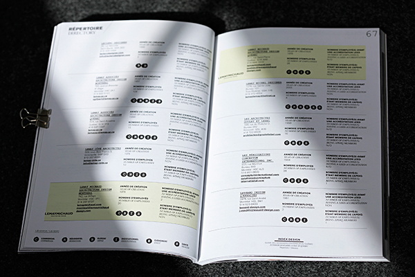 index design design intérieur magazine brochure noir blanc black White listing