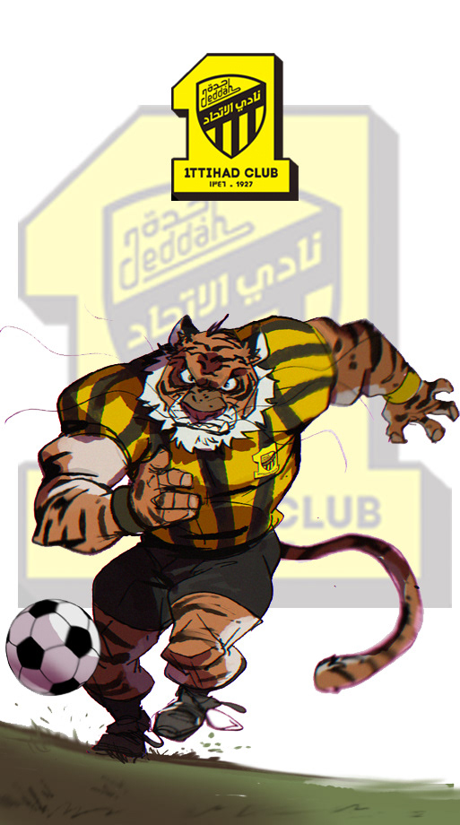 Mascot animal lion tiger Drawing  artwork concept art cartoon sketch SAUDI ARABIAN