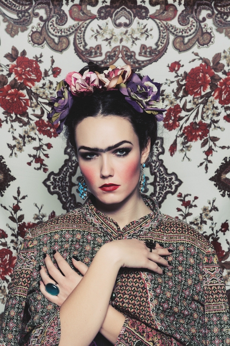Frida Kahlo fashion photography Style art magazine cover