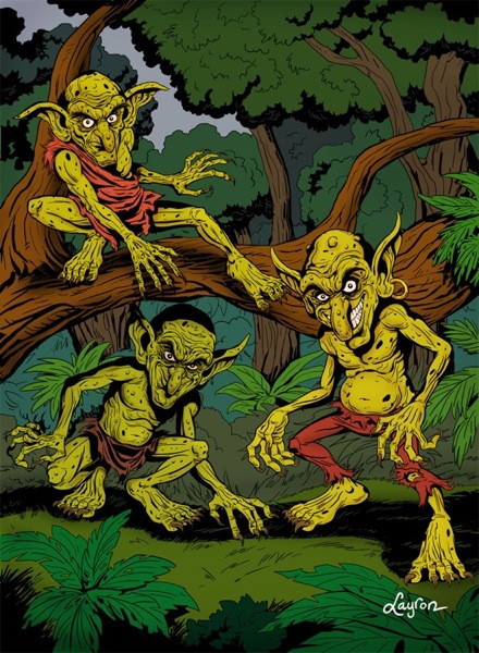monsters Trading Card Art trading cards mummy troll goblin golem kukulkan The Grim Reaper Werewolf