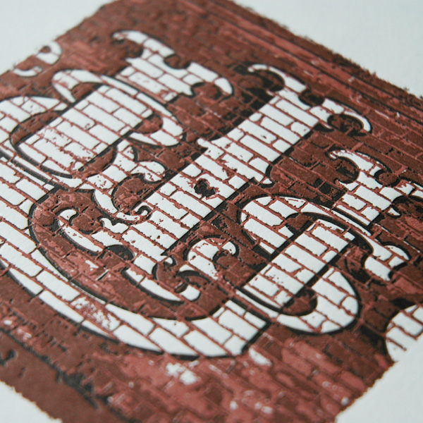 letterpress print Urban Signage