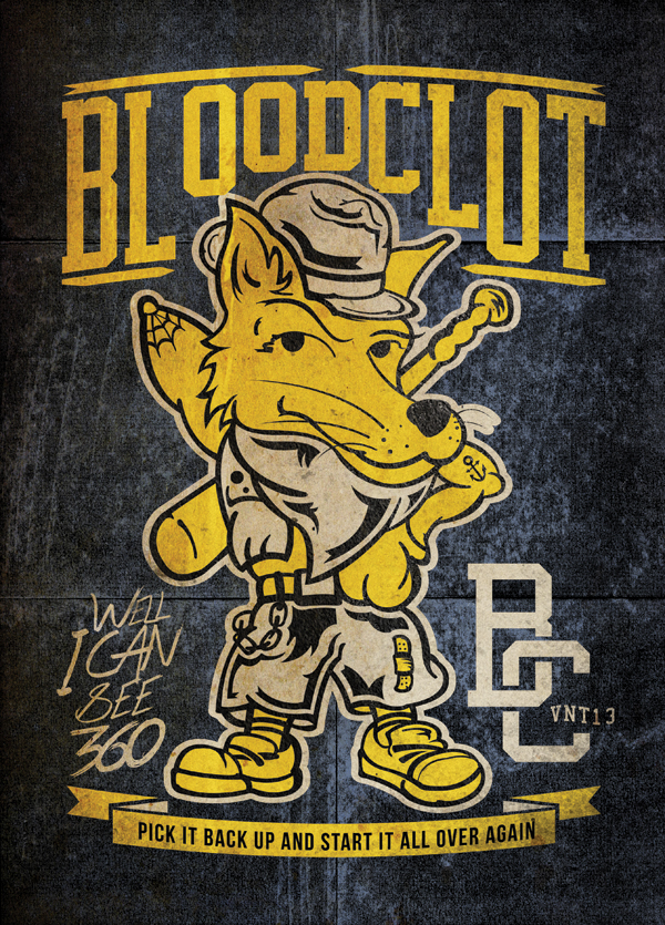 FOX bloodclot Rancid blackcherry rosario diseño gráfico ovrdesign Overloaded punk rock punkrock