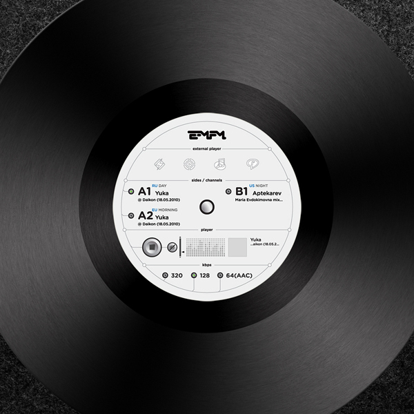 electronic music graphic design  Interface Online Radio