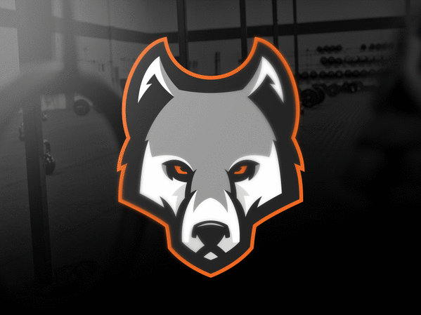 wolf wolves cross fit Sports logo matthew doyle sale logo sport nfl football exercise design ad
