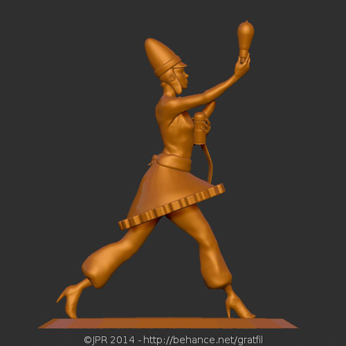 modernity 3d print 3D Zbrush woman walking bombs weapons War progress allegory
