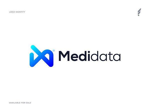 M Medical Modern Minimal Logo - Medical Logo Mark