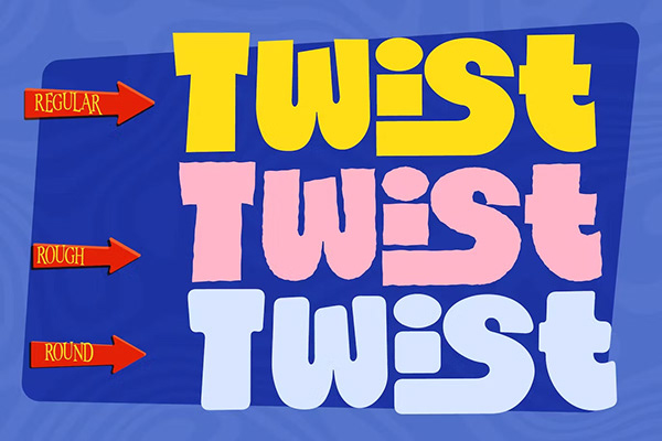 Retro Twist Display Font