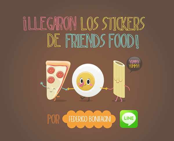 Line Stickers - Mini Friends (Free Download) on Behance