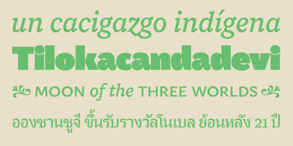 type design burmese Thai Latin