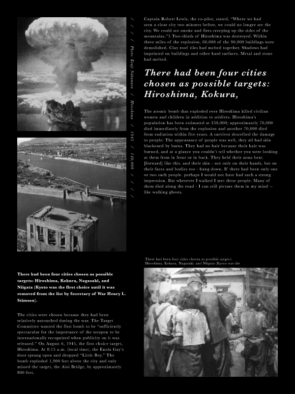 WWII hiroshima DPS digital publication Atomic bomb hibakusha survivor nuclear interactive culture Stories interviews