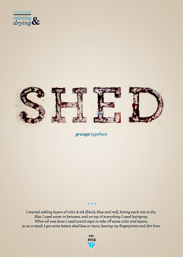 SHED typeface
