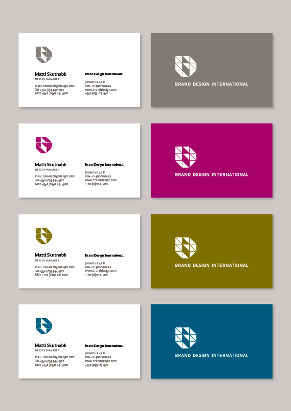 brand Forms business card logo