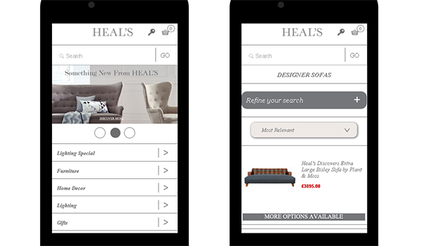 Adobe Portfolio e-commerce venda Retail mobile design Responsive Design