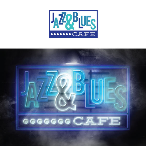 Signage sign jazz blues neon club restaurant cafe