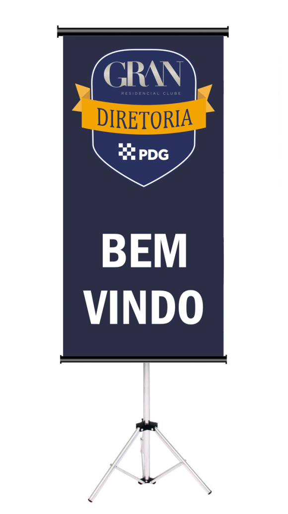 Logotipo logo pdg imobiliário lançamento design camisa convite Brasil