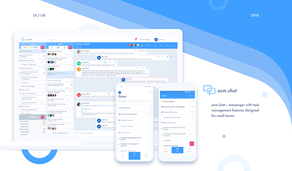 acm.chat - web and mobile business messenger app
