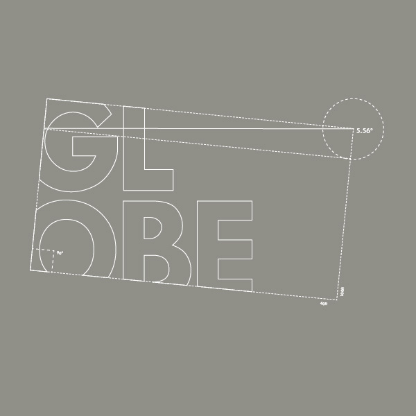 The Globe Theatre stockton teesside student publication design graphic re-branding art deco