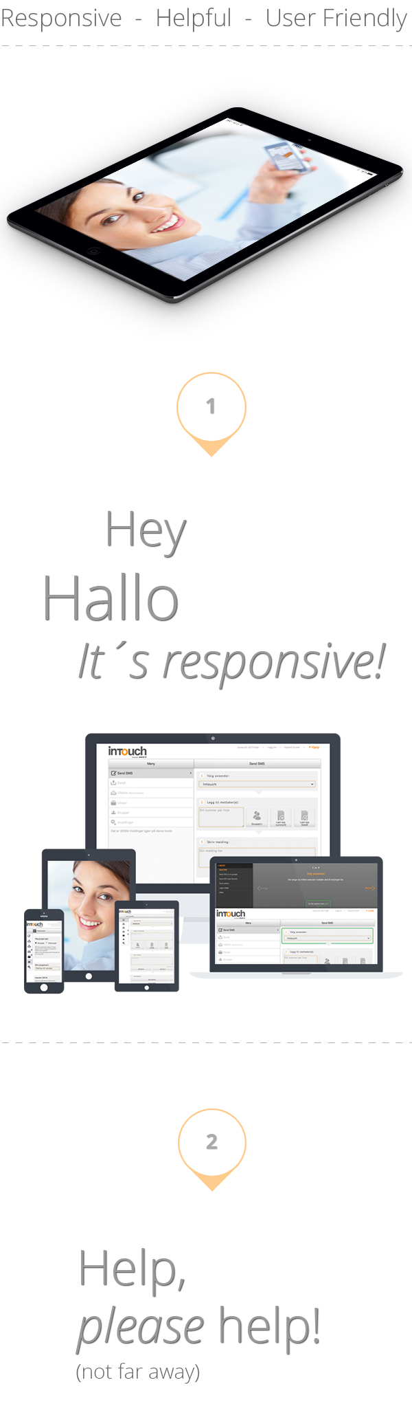 SMS sms app  search Webdesign Responsive Design Responsive orange