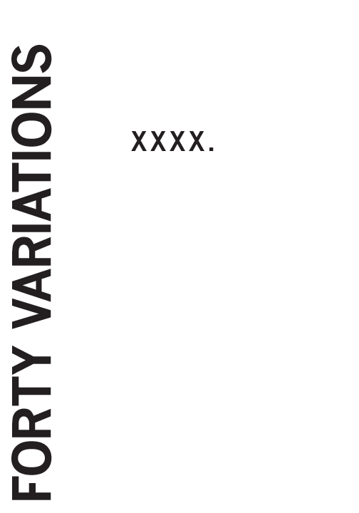 forty variations