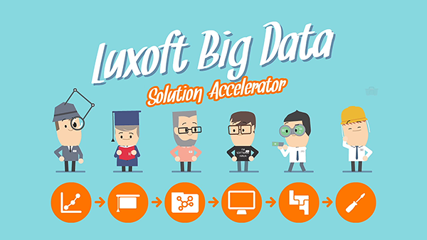 explainer explaination video fristajlo fristajlo! cartoon 2D Big Data luxoft