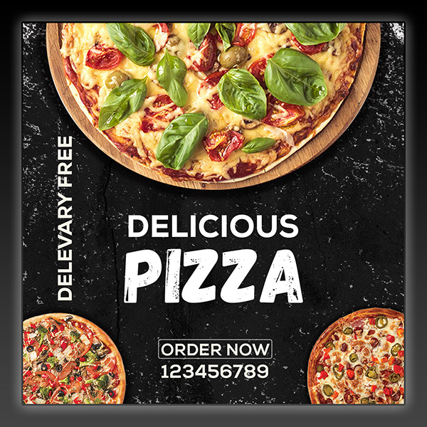 Pizza Instagram Banner Design