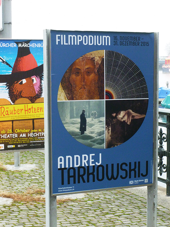 movie poster poster street ads russian film Andrei Tarkovsky Filmpodium Switzerland