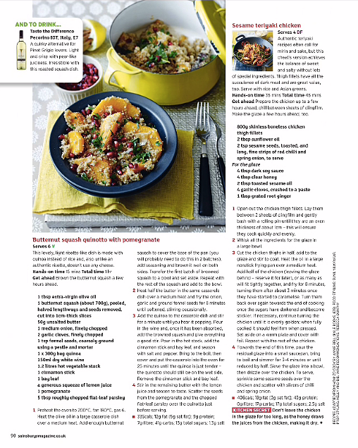 Sainsbury's magazine editorial sunil vijayakar assistant food stylist lauren mclean Toby Scott