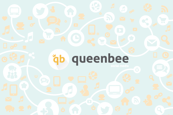identity logo social media Queenbee agency queen bee Corporate Identity social media ad agency