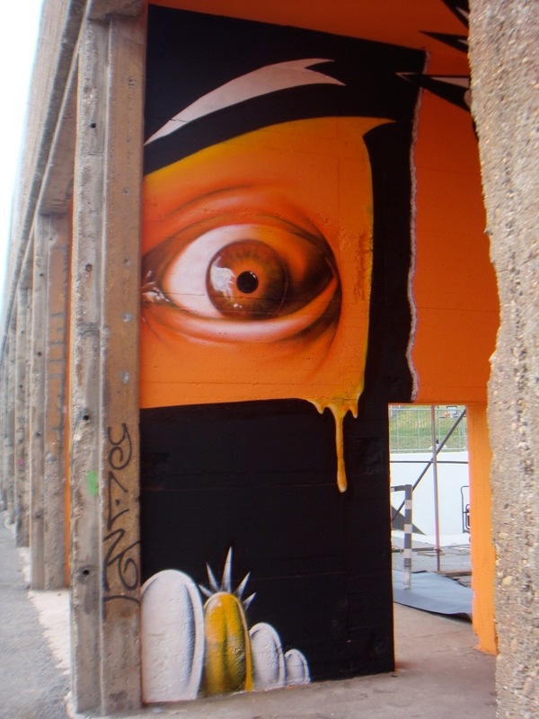 nada nadaone Graffiti styles lettering fresco urban art spray paint am7 team alosta Performance live