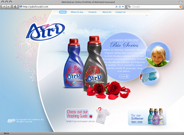 detergent  Home  cleaning  full screen jquery  3d  blue  white family  washing  kitchen  bathroom Website Iran Mehrdad