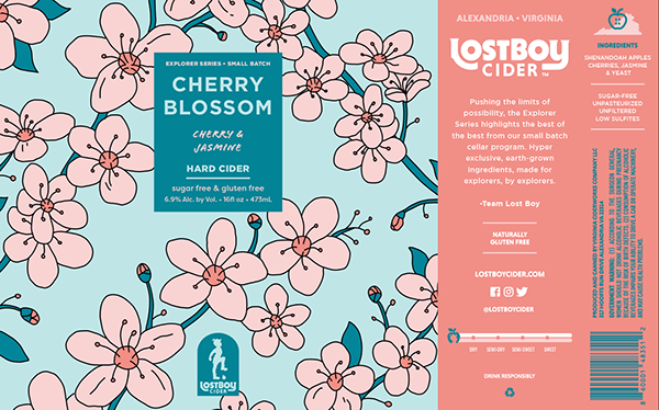 LostBoy Cider: Cherry Blossom Can