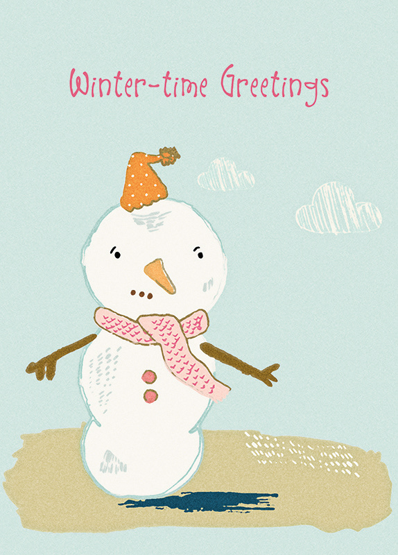 cards ILLUSTRATION  greeting cards birthday cards christmas cards card design image licensing winter pen and ink digital