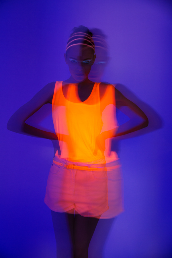 fashion-photography neon blacklight 90s UV model Marisa Filleböck Marisa Filleböck