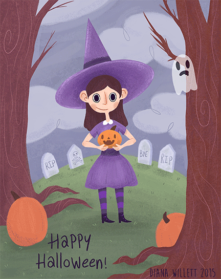 halloween gif images witch