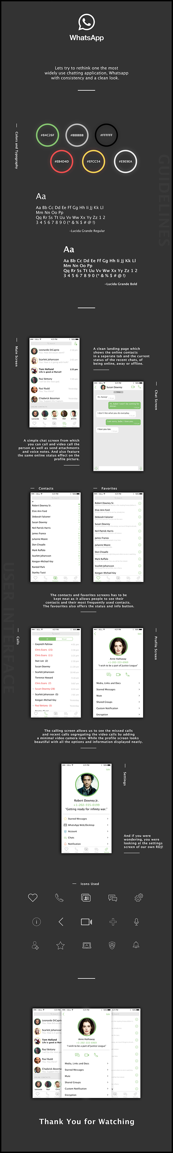 WhatsApp Redesigned 
Concept UI