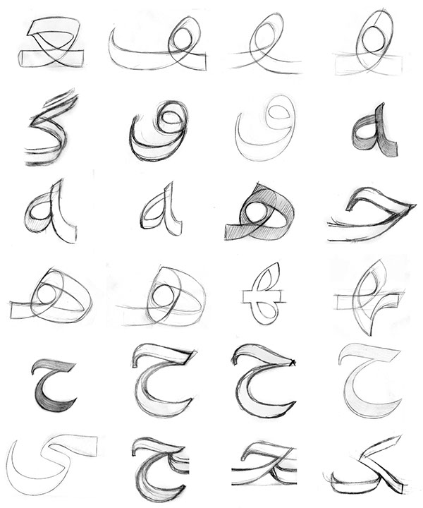 Harir, a modern Arabic typeface on Behance