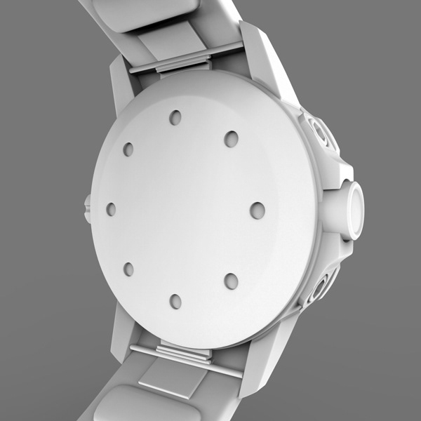 3D modeling rendering Advertising  keyshot polygon watch luxury