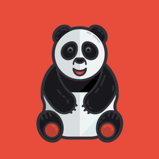 Panda  bear extreme panda